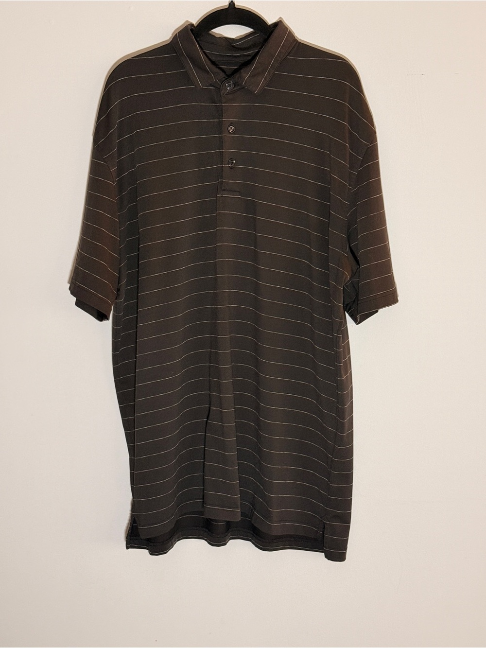 Callaway Brown Striped Polo Shirt